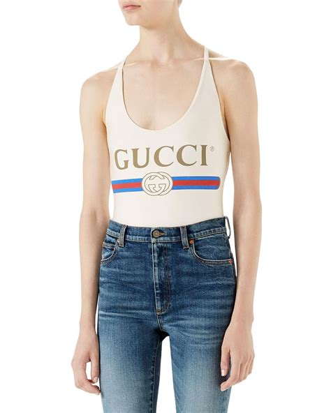 gucci bra|gucci logo bodysuit.